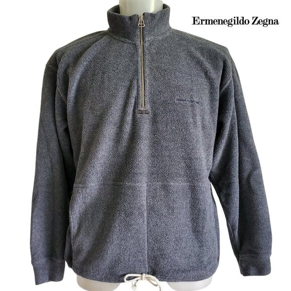Ermenegildo Zegna Other - Ermenegildo Zegna Yachting Quarter Zip Fleece Pullover Size M